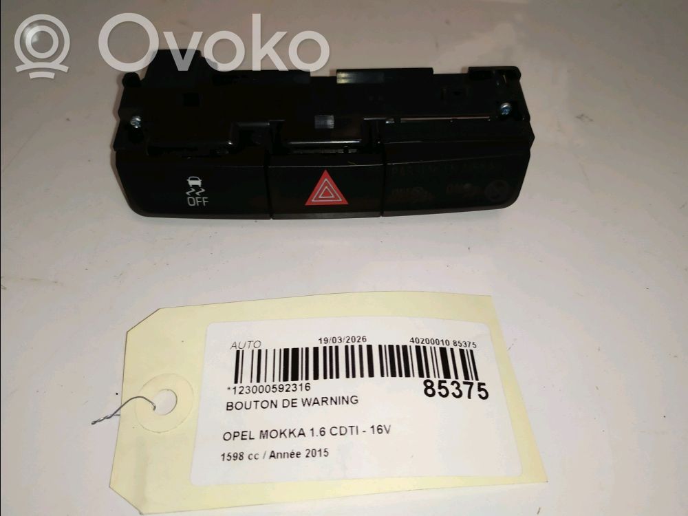 Hazard light switch   95016183,95016183