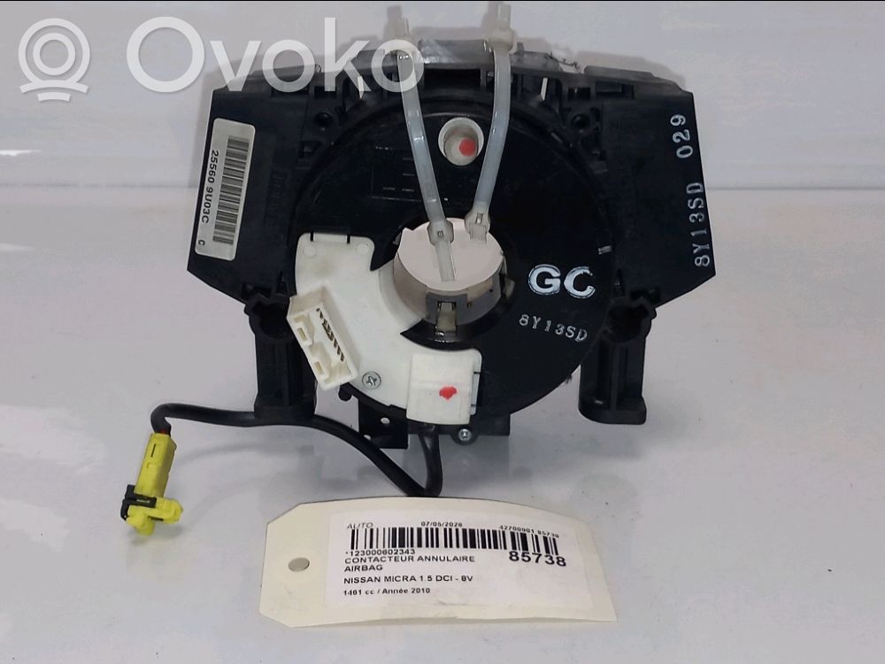 Nissan Micra C+C Airbag slip ring squib (SRS ring) 
