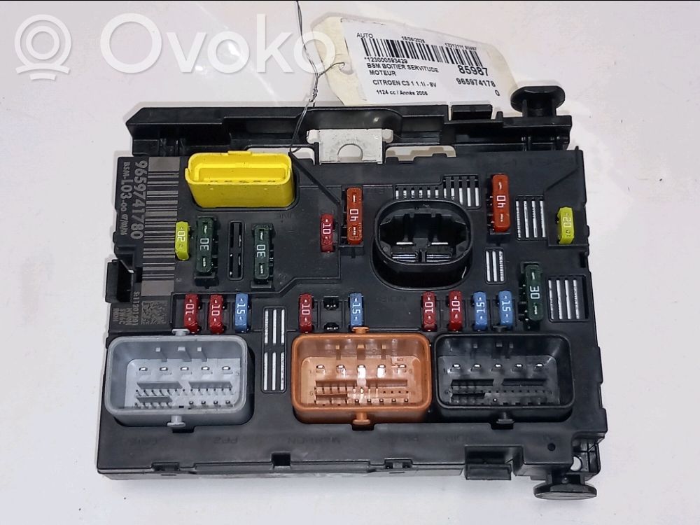 Citroen C3 Unité de commande / module d'injection 