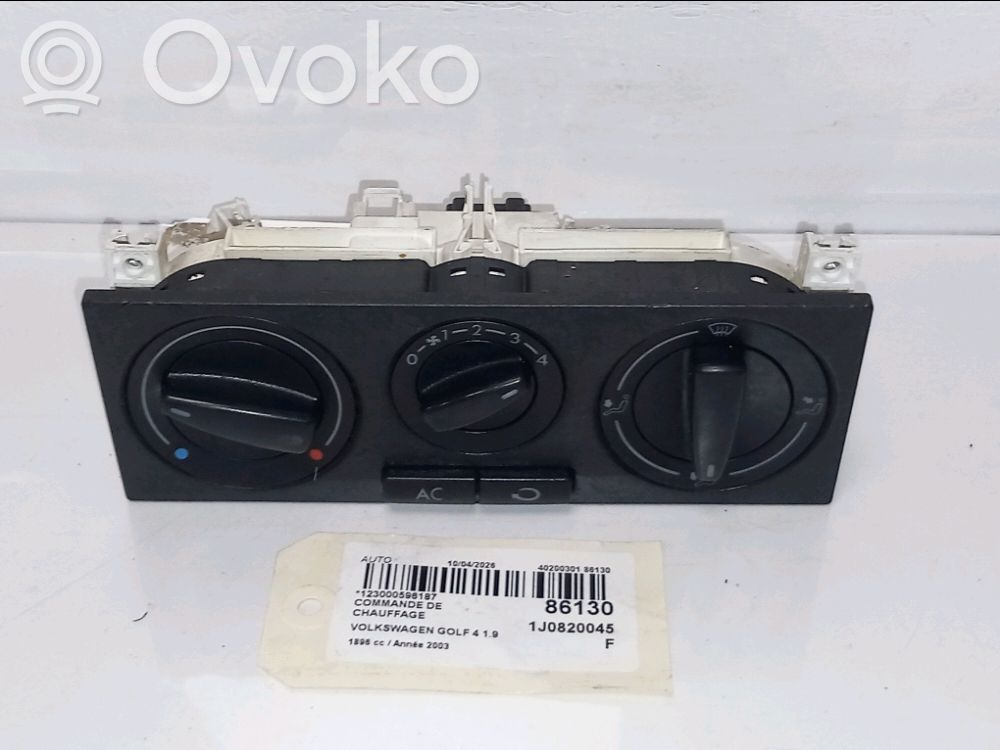 Panel klimatyzacji   1J0820045F,1J0820045F