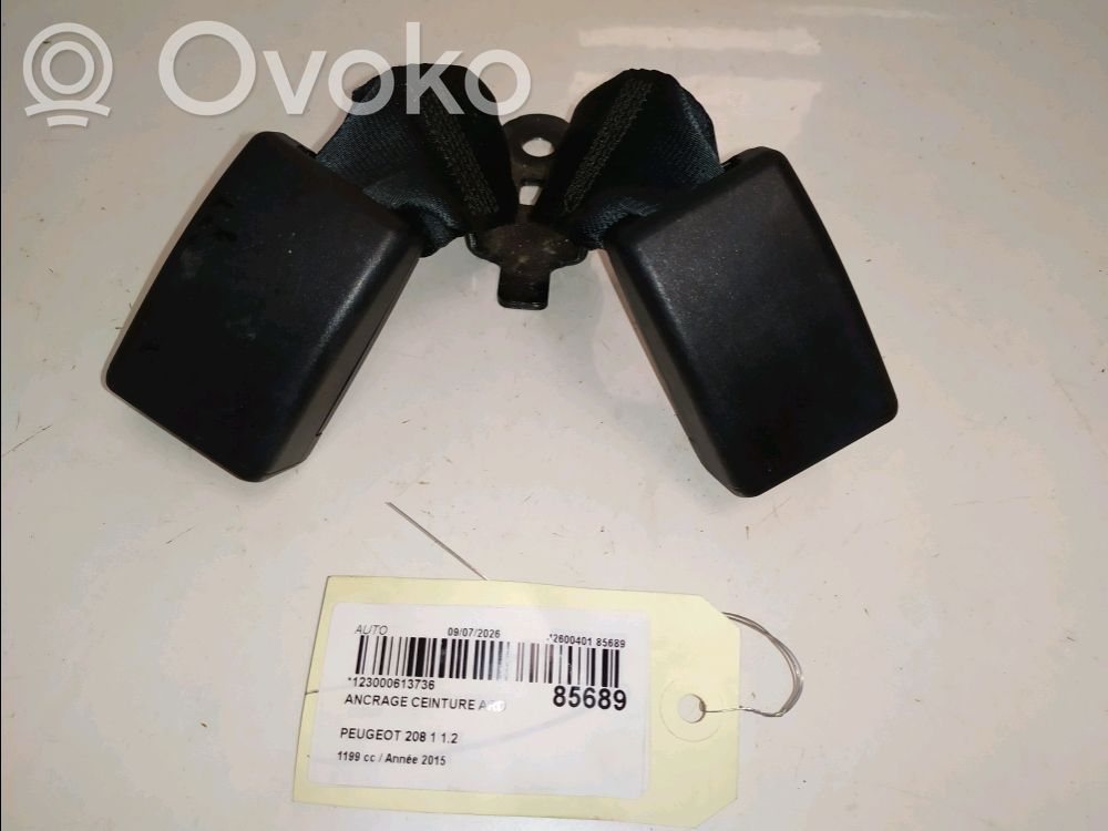 Peugeot 208 I Bridă fixare centură de siguranță spate
