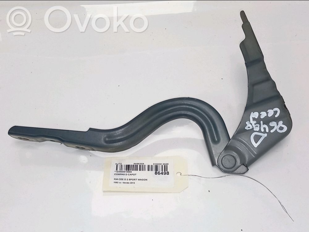 KIA Pro Cee'd II Cerniere del vano motore/cofano