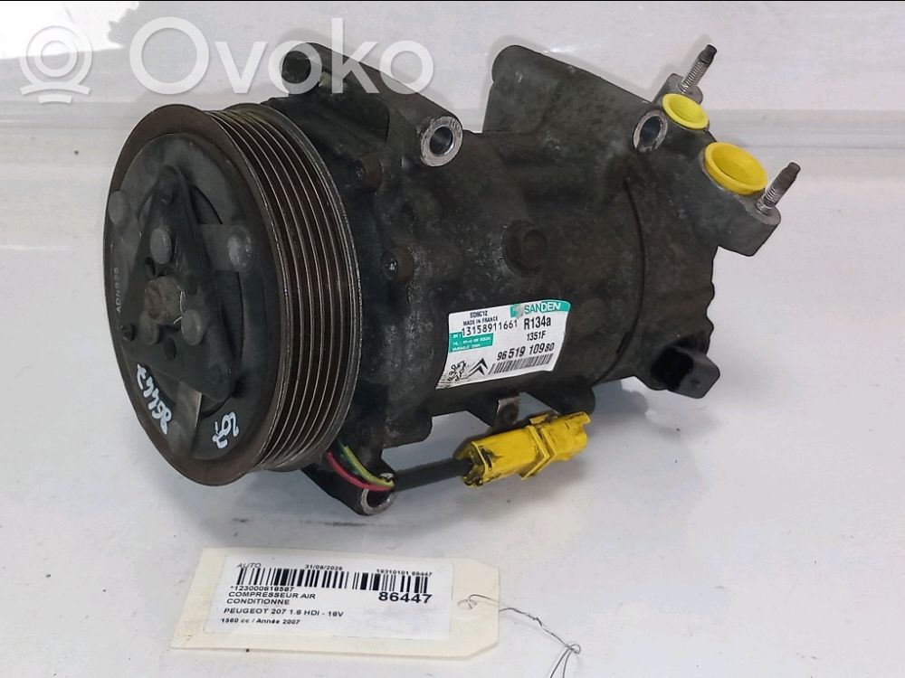Compresor (pompă) aer condiționat (A/C)   9822826880,9822826880