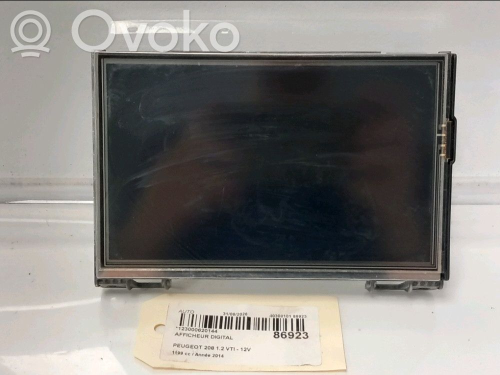 Peugeot 208 I Screen/display/small screen 