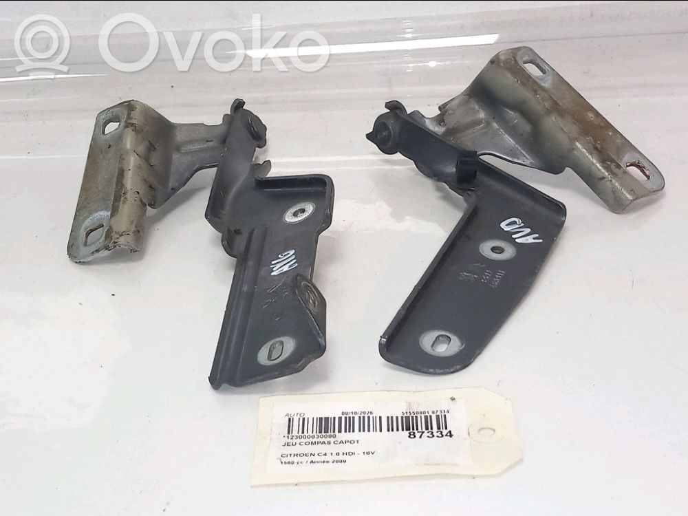 Citroen C4 I Bisagras del capó/tapa del motor 