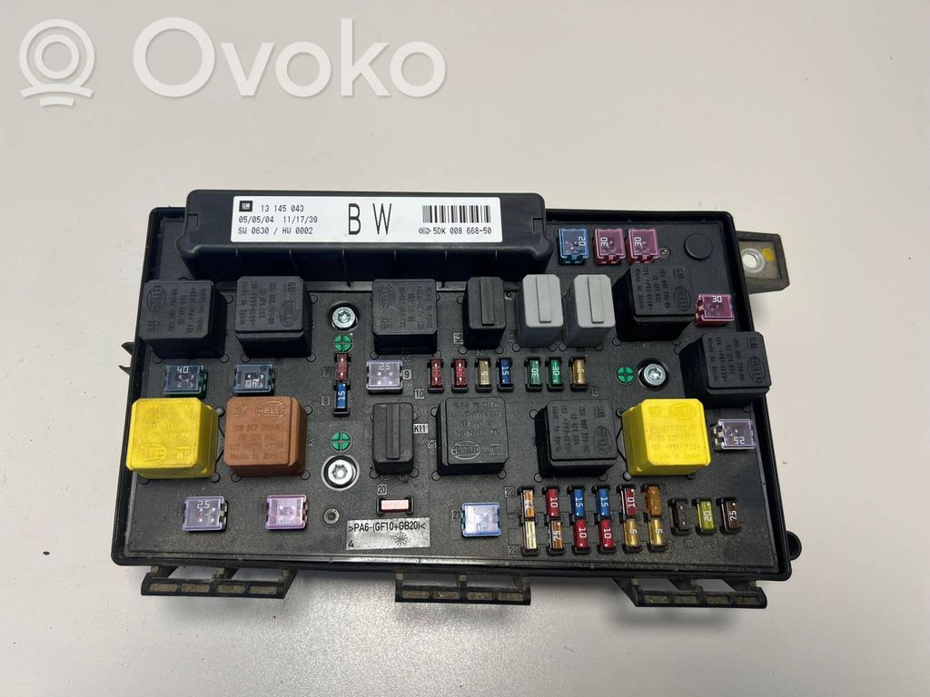 Opel Astra H Fuse box set 