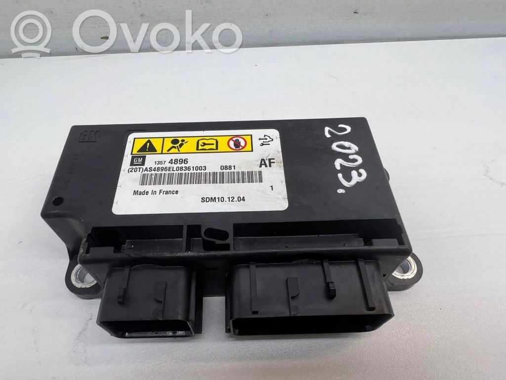 Opel Astra J Sterownik / Moduł Airbag 