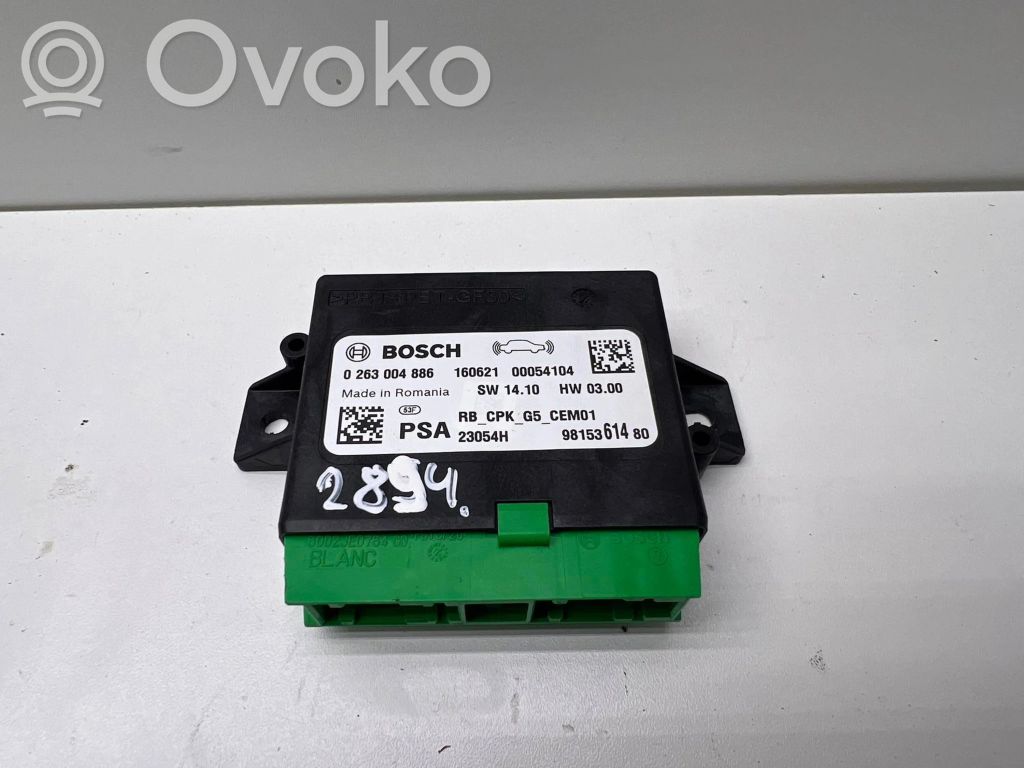 Parking PDC control unit/module   9815361480,160621,00054104,0263004886,9815301480