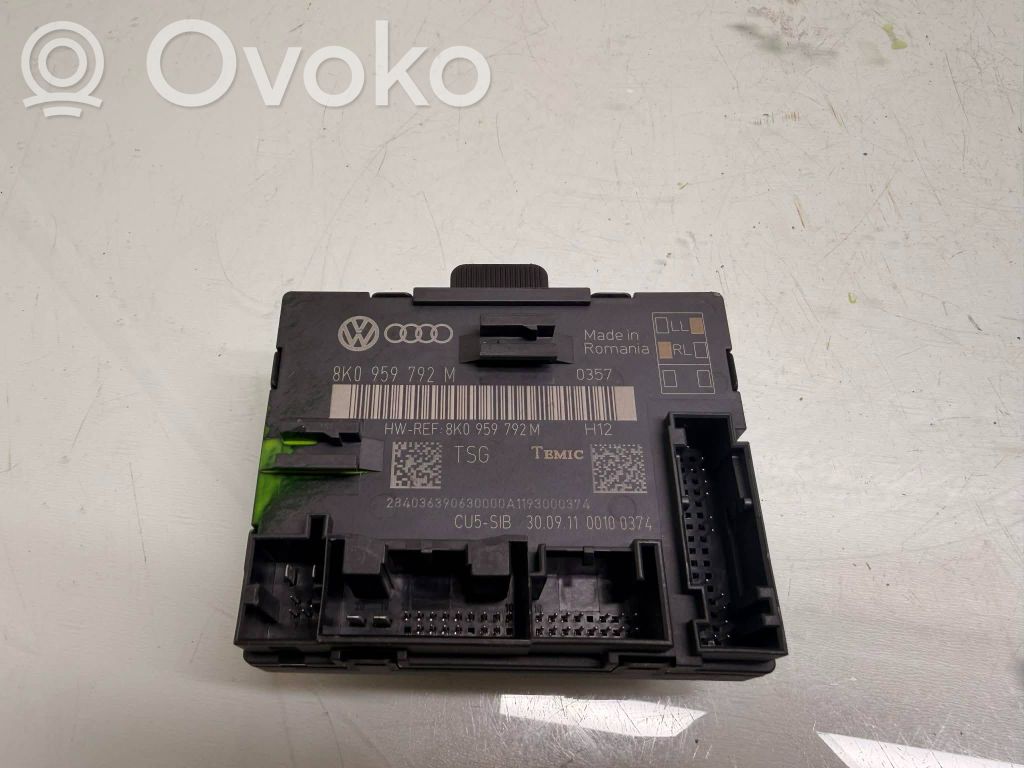 Audi A4 S4 B8 8K Door control unit/module 