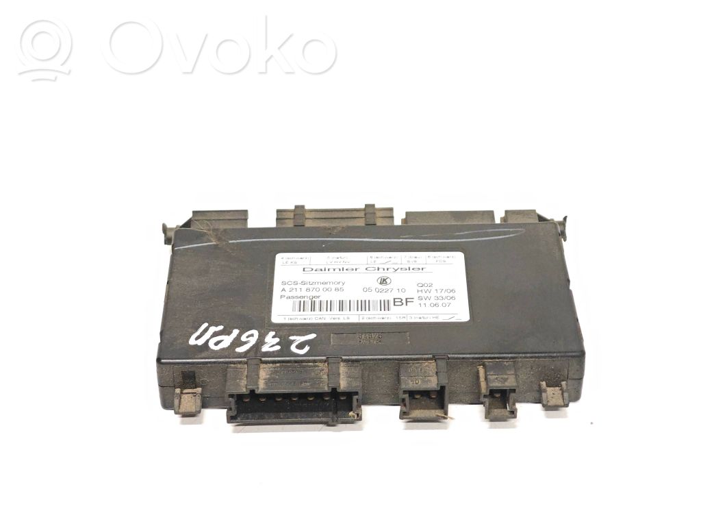 Mercedes-Benz ML W164 Modul comandă scaune 