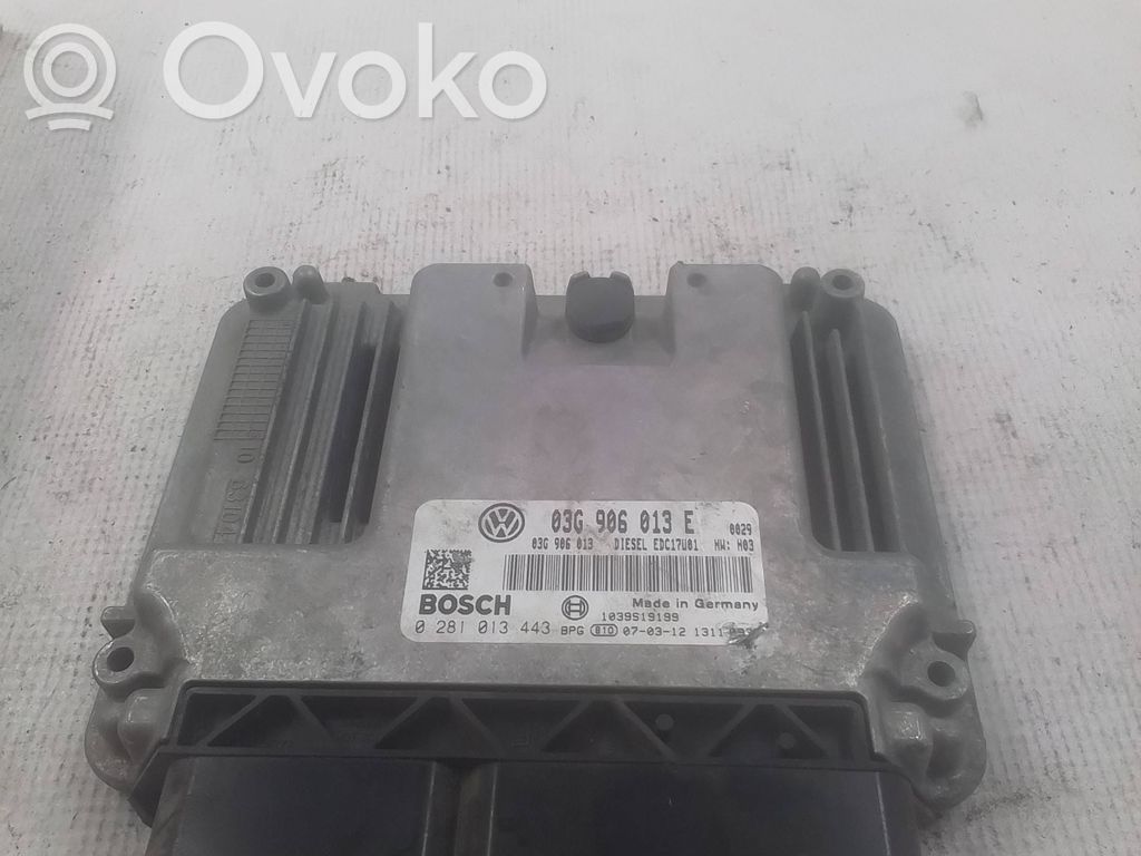 Engine control unit/module   03G906013E,0281013443,03G906013