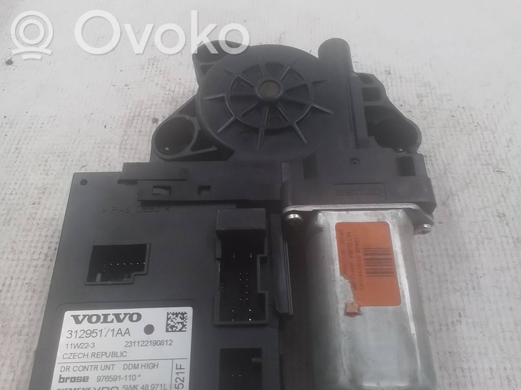 Silnik regulatora szyby drzwi przednich   31295171AA,976591110,5WK48971L