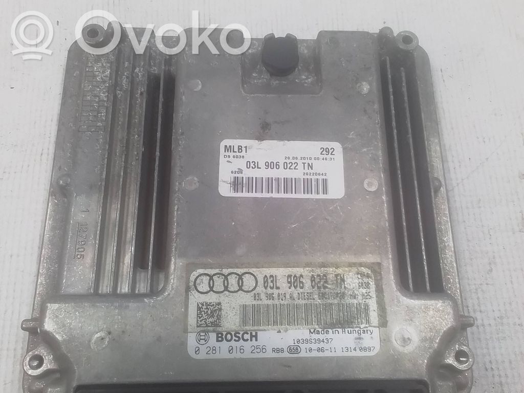Engine control unit/module   03L906022TN,0281016256,0281016256