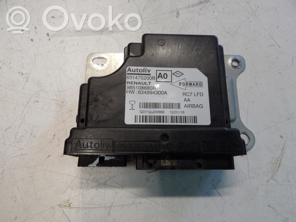 Airbag control unit/module   985108680R,985108680R