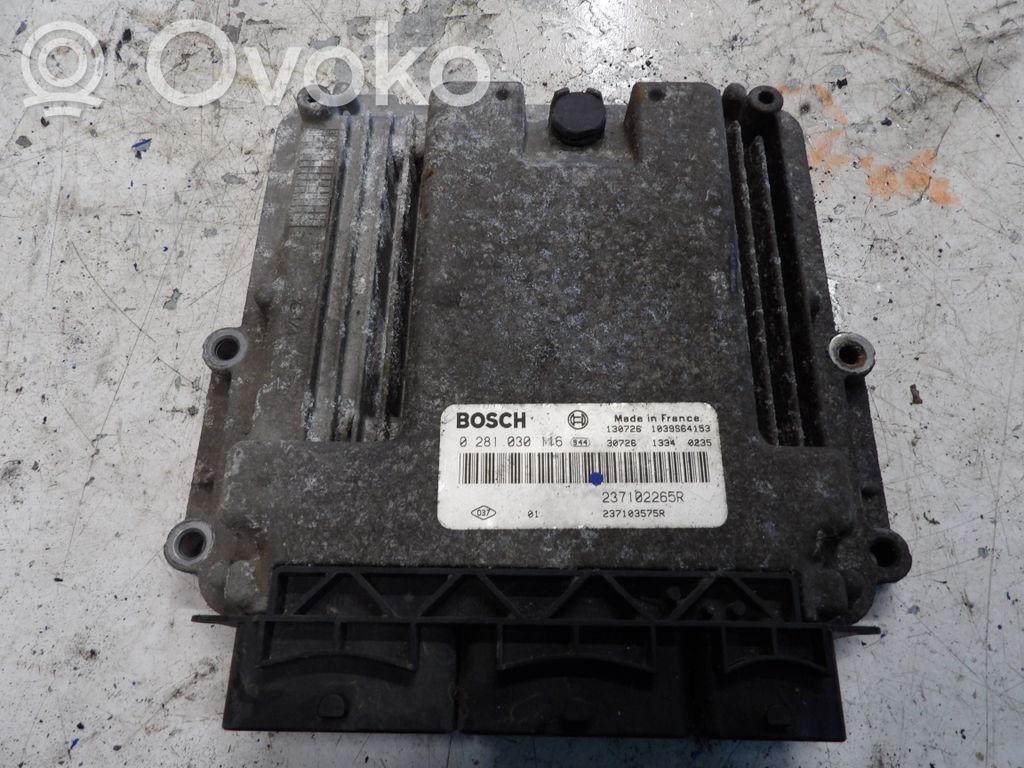 Engine control unit/module   237102265R,0281030116,237103575R