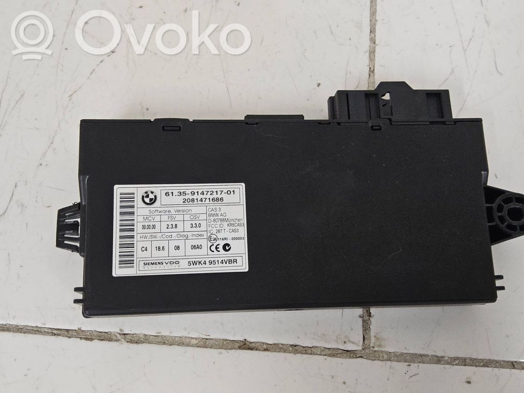 BMW 5 E60 E61 CAS vadības bloka modulis 