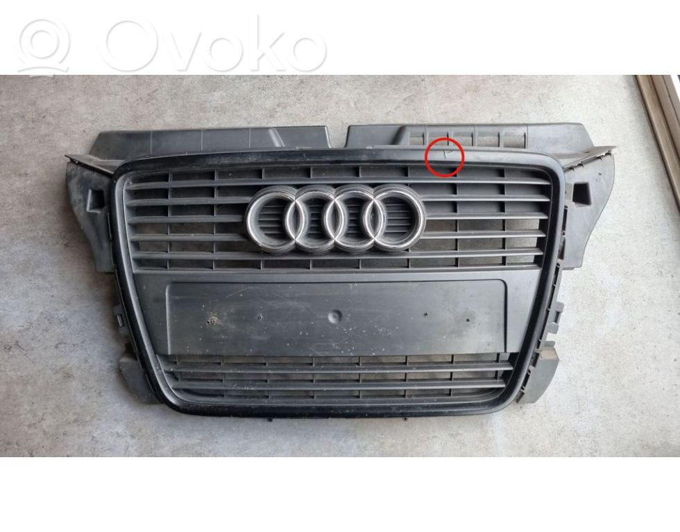 Audi A3 S3 8P Front bumper upper radiator grill 