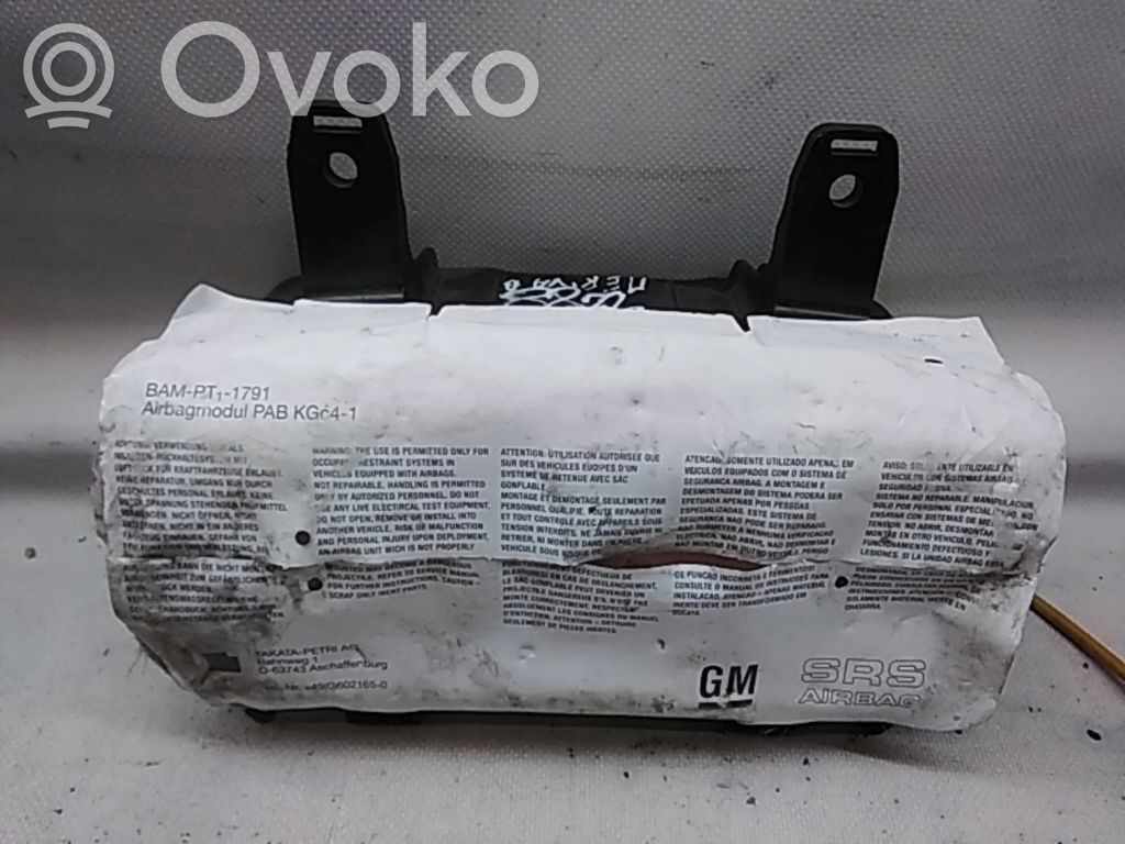 Opel Meriva B Poduszka powietrzna Airbag pasażera 