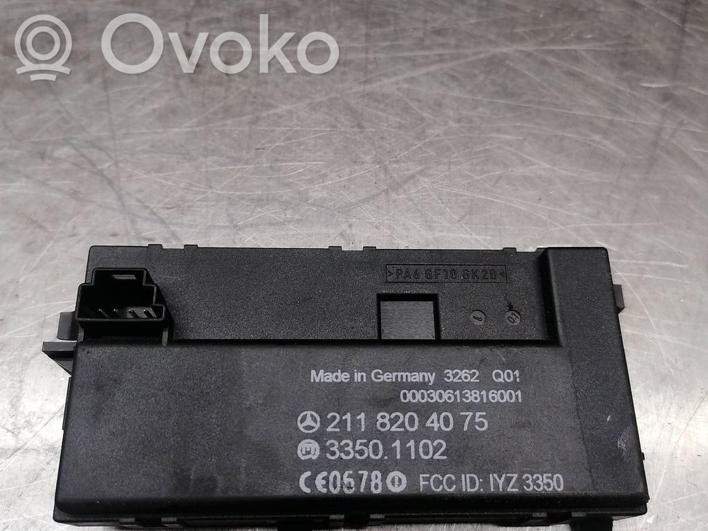 Mercedes-Benz E W211 Keyless (KESSY) go control unit/module 