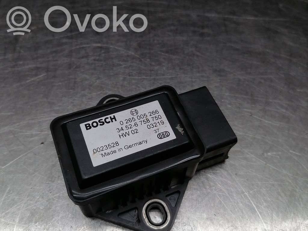 BMW 5 E60 E61 ESP acceleration yaw rate sensor 