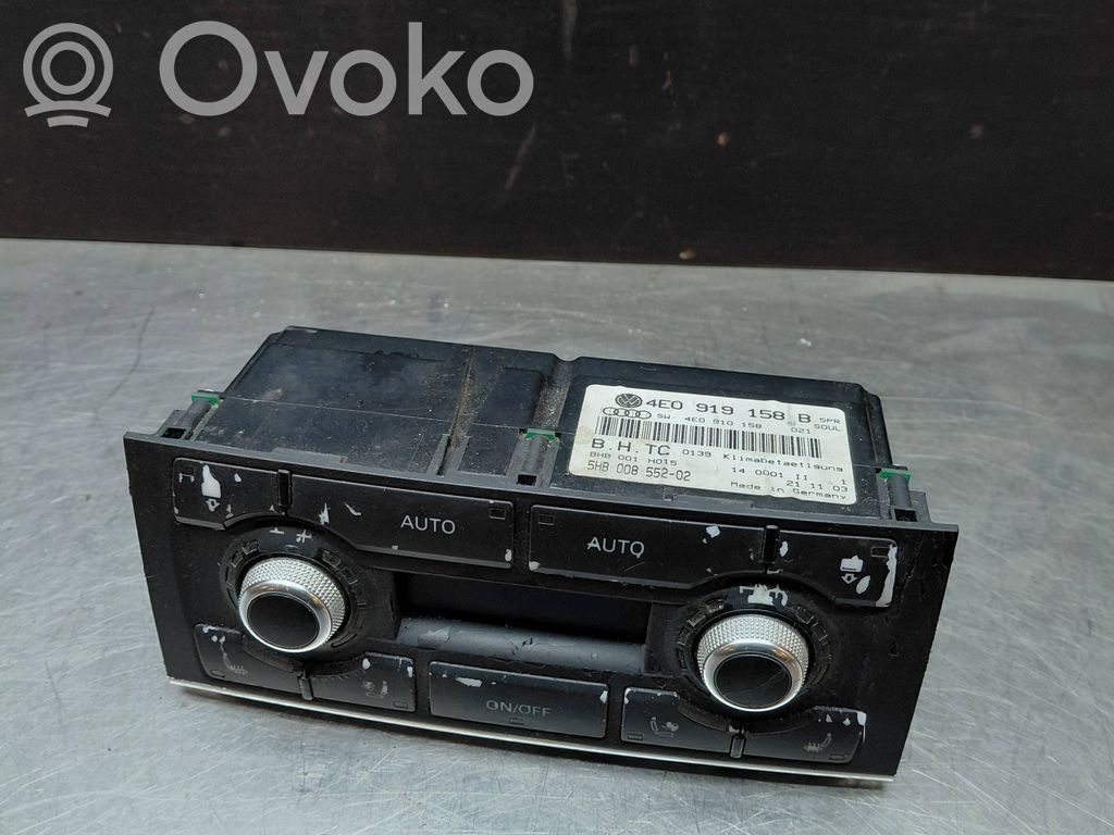 Climate control unit   4E0919158B,4E0910158