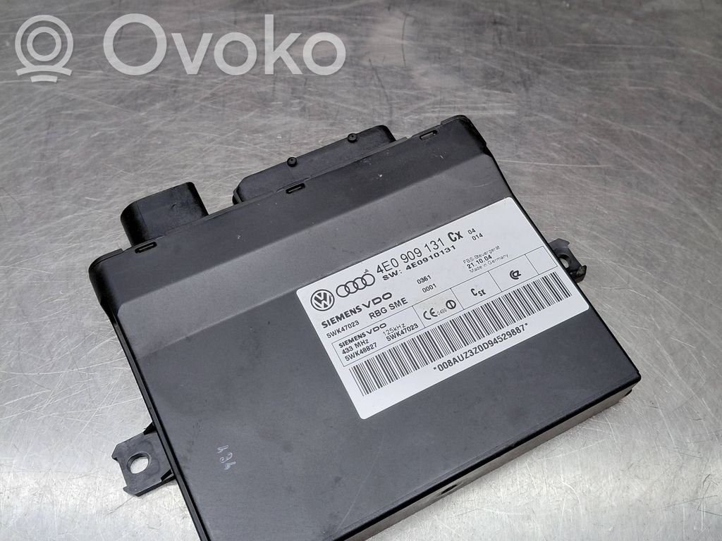 Audi A8 S8 D3 4E Comfort/convenience module 