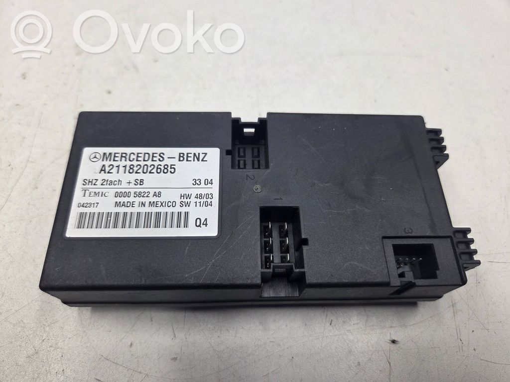Mercedes-Benz E W211 Seat heating relay 