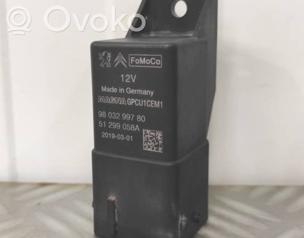 Ford Transit Courier Przekaźnik / Modul układu ogrzewania wstępnego 