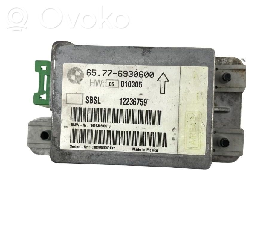 BMW 7 E65 E66 Unidad de control/módulo del Airbag 