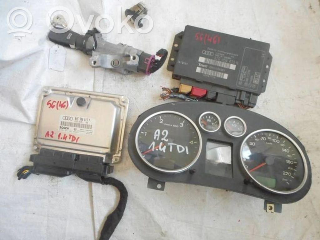 Audi A2 Engine ECU kit and lock set 