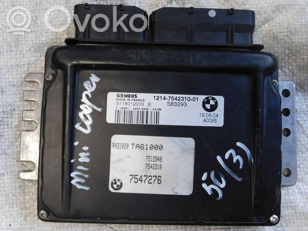 Mini One - Cooper R50 - 53 Variklio valdymo blokas 