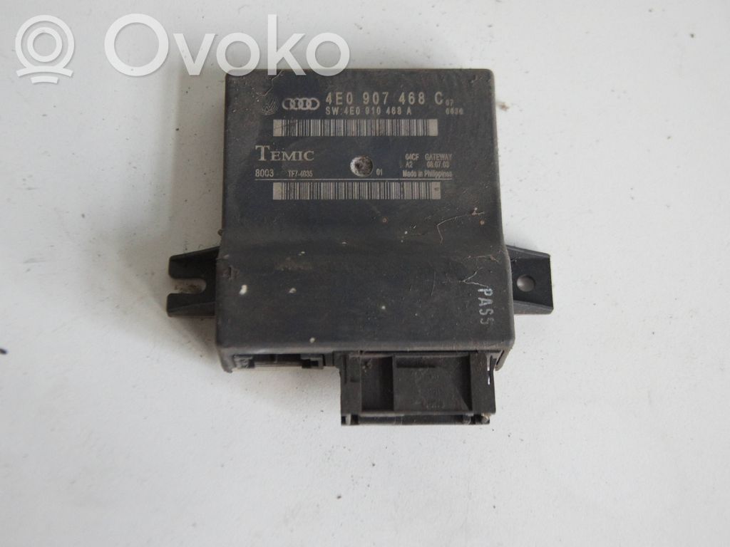 Audi A8 S8 D3 4E Gateway valdymo modulis 