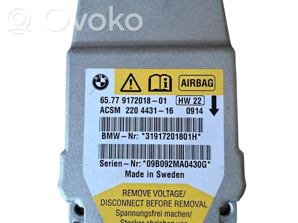 BMW 5 E60 E61 Airbagsteuergerät 