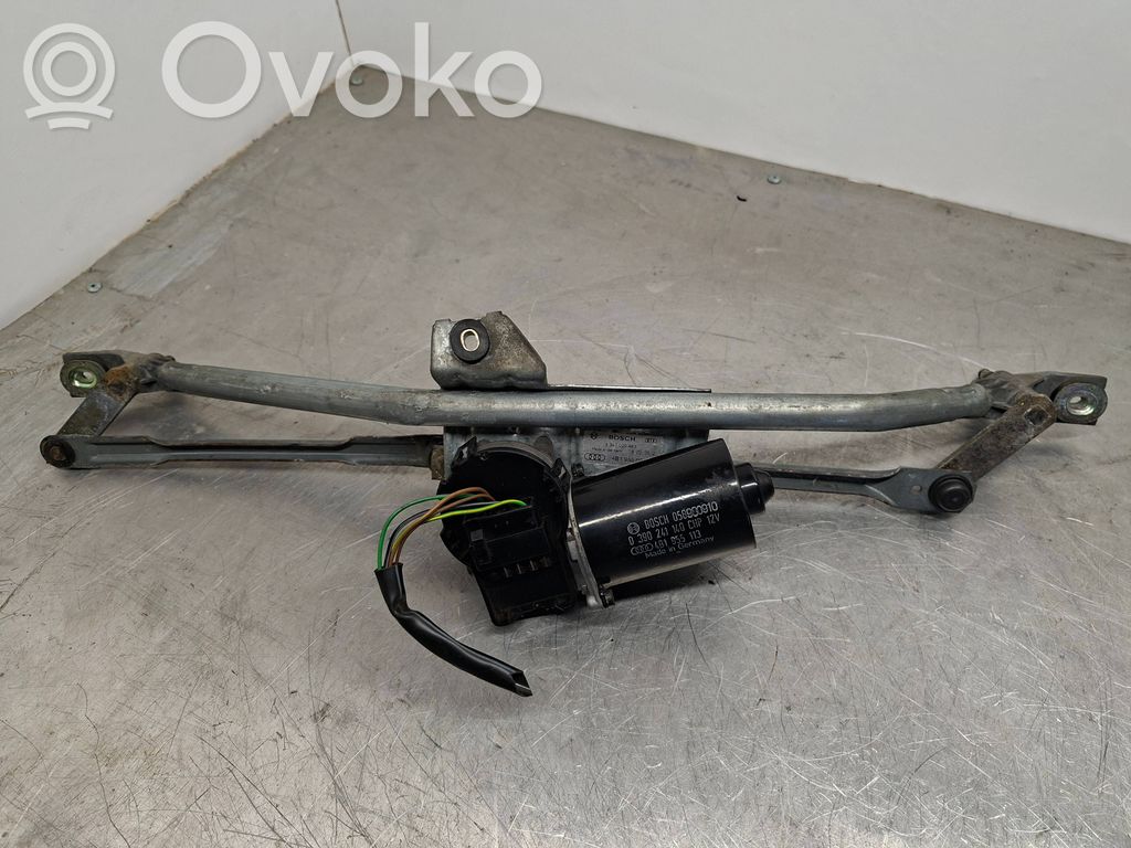 Audi A6 S6 C5 4B Mechanizm i silniczek wycieraczek szyby przedniej / czołowej 