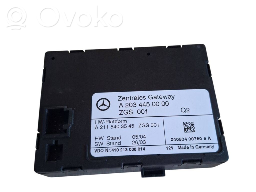 Mercedes-Benz C W203 Module de passerelle 