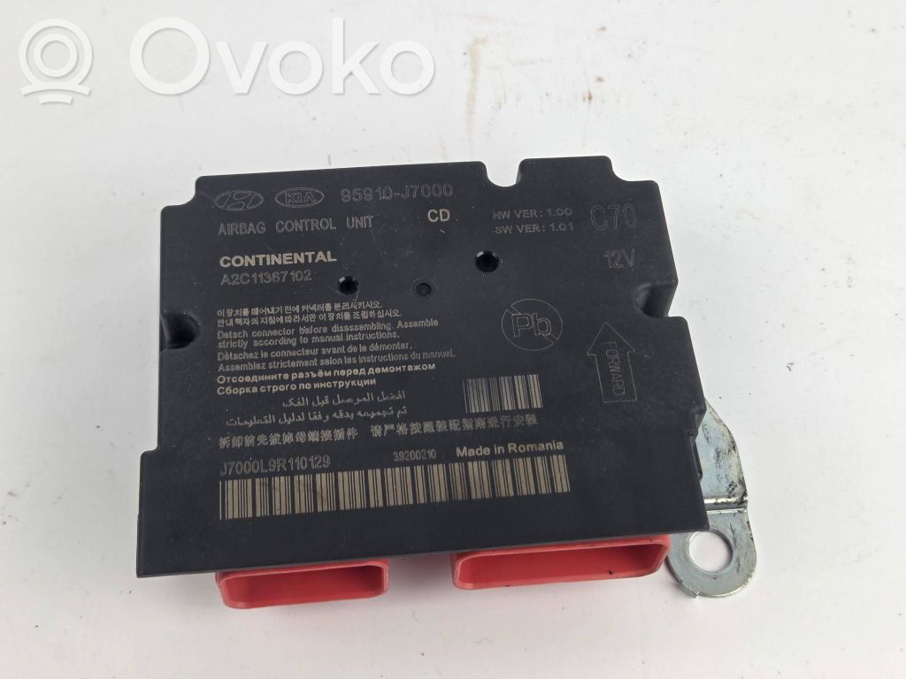 Unidad de control/módulo del Airbag   95910J7000,J7000L9R110129,A2C11367102