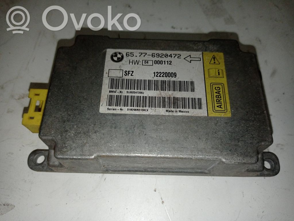 Unidad de control/módulo del Airbag   65776920472,12220009,6920472