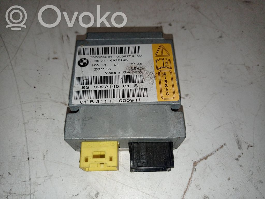 BMW 7 E65 E66 Unidad de control/módulo del Airbag 