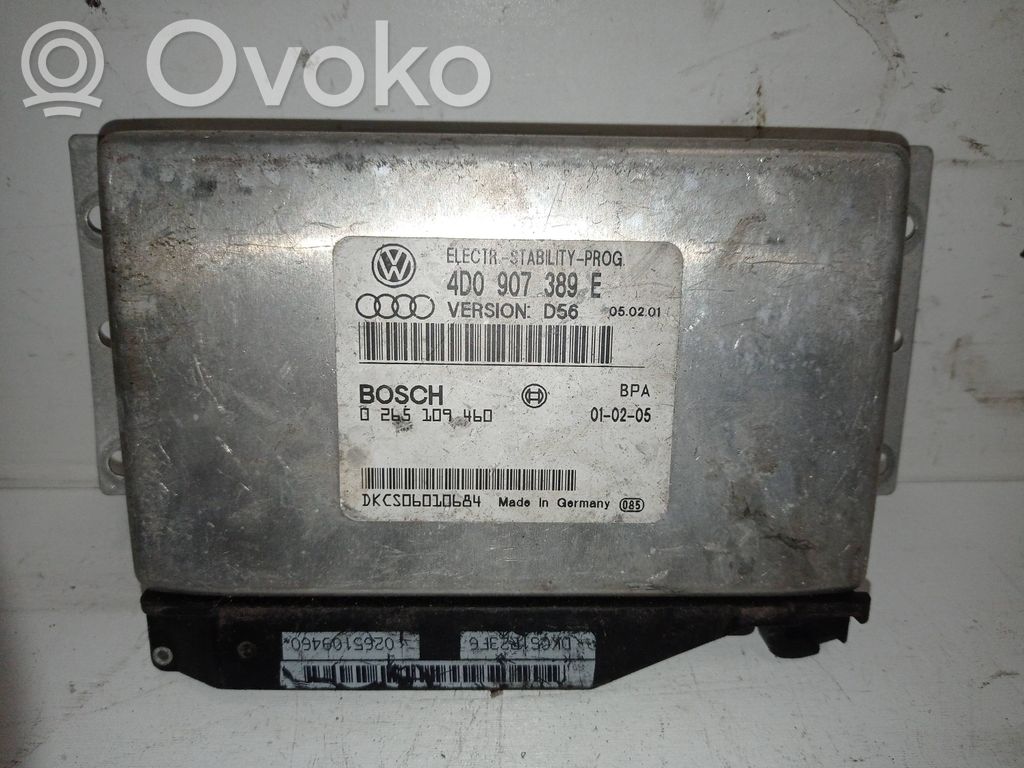 ABS-ohjainlaite/moduuli   4D0907389E,0265109060