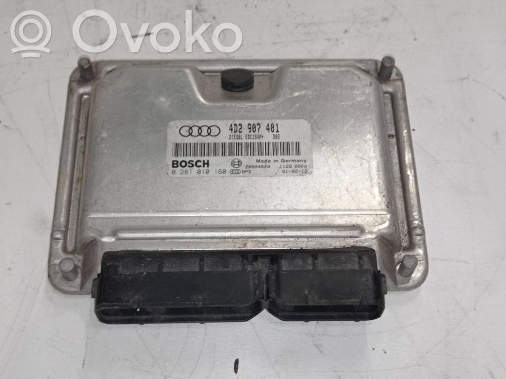 Engine control unit/module   4D2907401,28SA4629,0281010160