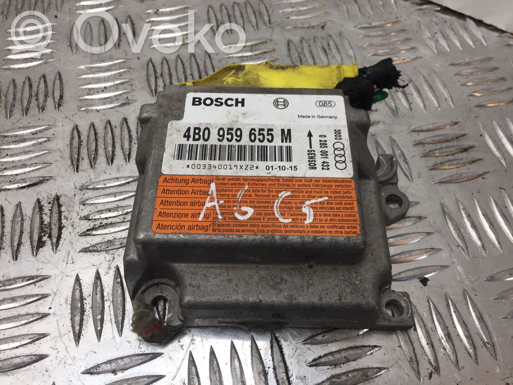 Audi A6 S6 C5 4B Oro pagalvių valdymo blokas 
