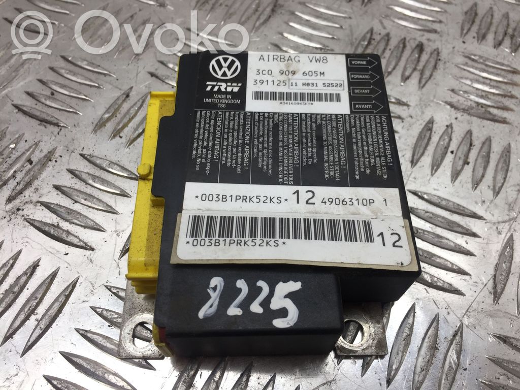 Volkswagen PASSAT B6 Module de contrôle airbag 