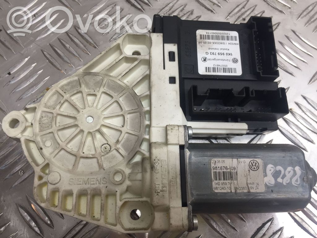 Volkswagen PASSAT B6 Motor del regulador de la ventanilla de la puerta delantera 