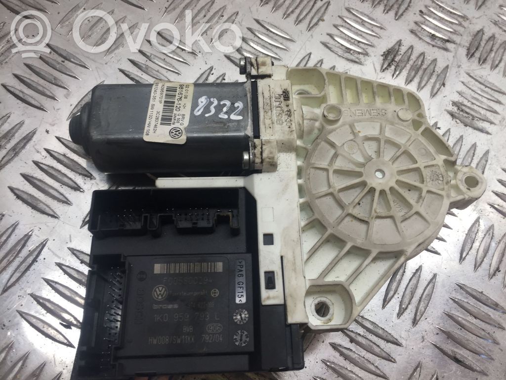 Volkswagen PASSAT B6 Etuoven ikkunan nostomoottori 