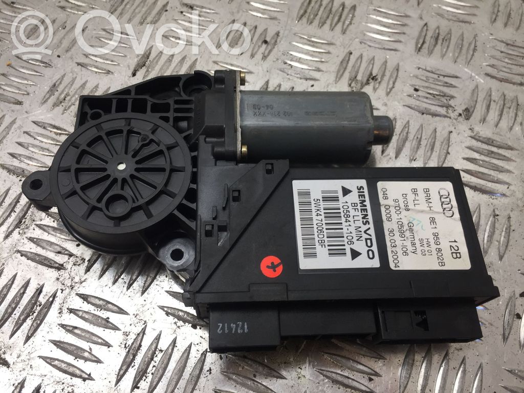 Audi A4 S4 B7 8E 8H Front door window regulator motor 
