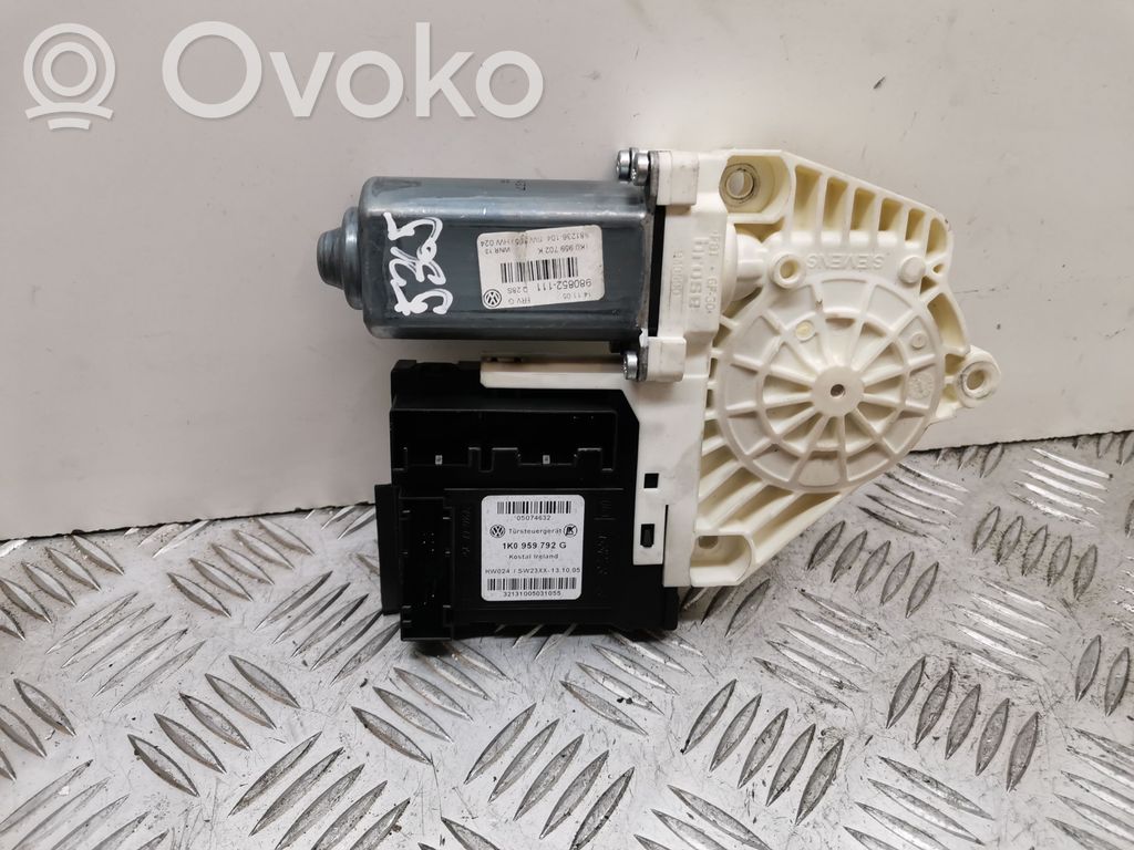 Volkswagen PASSAT B6 Silnik regulatora szyby drzwi przednich 