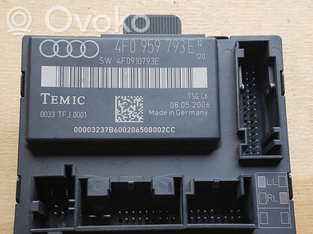 Unité de commande module de porte   4F0959793E,0033TFJ0001,4F0910793E