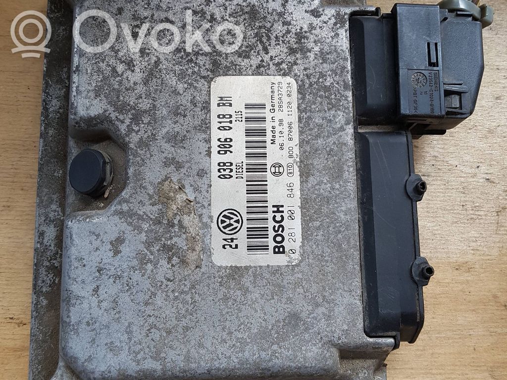 Engine control unit/module   038906018BM,28SA3729,0281001846