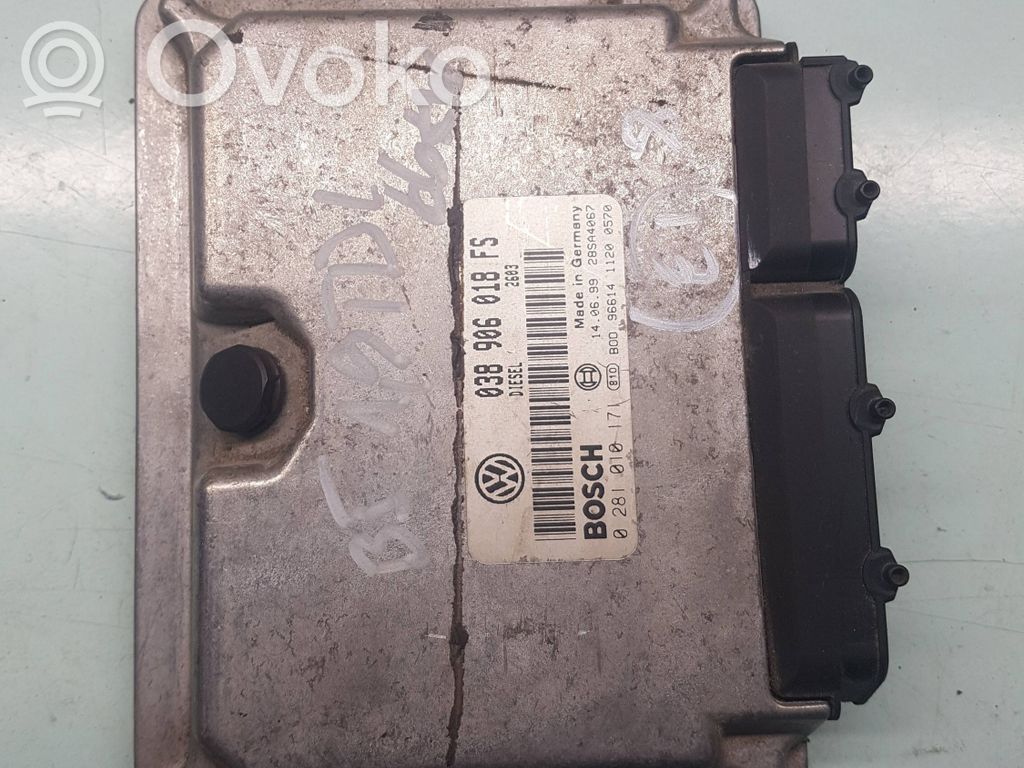Engine control unit/module   038906018FS,28SA4067,0281010171