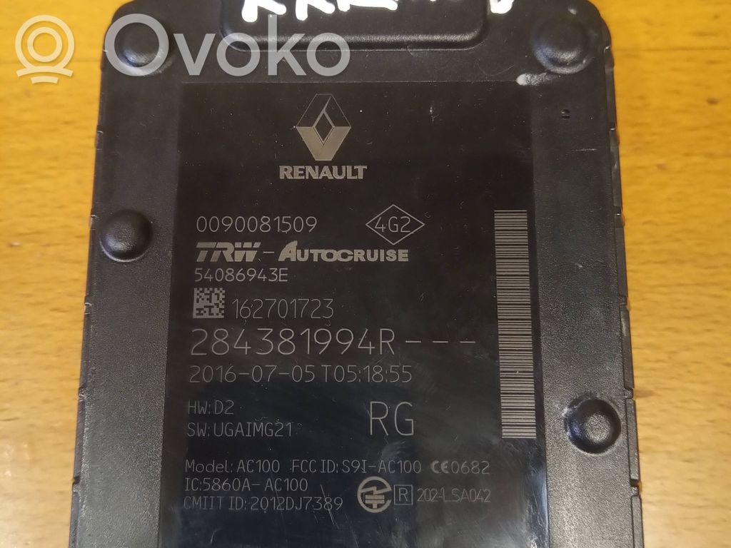 Renault Megane IV Sensor de radar Distronic 